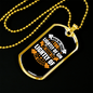 Think Too Lightly Christian Necklace Stainless Steel or 18k Gold Dog Tag 24" Chain-Express Your Love Gifts