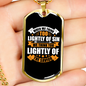 Think Too Lightly Christian Necklace Stainless Steel or 18k Gold Dog Tag 24" Chain-Express Your Love Gifts
