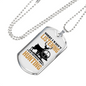 Thinking About Hunting Necklace Stainless Steel or 18k Gold Dog Tag 24" Chain-Express Your Love Gifts