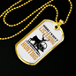 Thinking About Hunting Necklace Stainless Steel or 18k Gold Dog Tag 24" Chain-Express Your Love Gifts