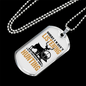Thinking About Hunting Necklace Stainless Steel or 18k Gold Dog Tag 24" Chain-Express Your Love Gifts