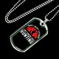 Thinking Hunting Necklace Stainless Steel or 18k Gold Dog Tag 24" Chain-Express Your Love Gifts