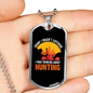 Thinking Of Hunting Necklace Stainless Steel or 18k Gold Dog Tag 24-Express Your Love Gifts