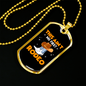 This Ain't My First Rodeo Horse Necklace Stainless Steel or 18k Gold Dog Tag 24" Chain-Express Your Love Gifts