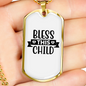 This Child Christian Necklace Stainless Steel or 18k Gold Dog Tag 24" Chain-Express Your Love Gifts