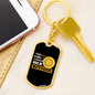This Girl Bitcoin Crypto Keychain Stainless Steel or 18k Gold Dog Tag Keyring-Express Your Love Gifts