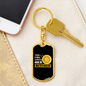 This Girl Bitcoin Crypto Keychain Stainless Steel or 18k Gold Dog Tag Keyring-Express Your Love Gifts