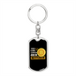 This Girl Bitcoin Crypto Keychain Stainless Steel or 18k Gold Dog Tag Keyring-Express Your Love Gifts