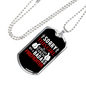 This Girl Is Taken Firefighter Gift Stainless Steel or 18k Gold Dog Tag 24" Chain-Express Your Love Gifts