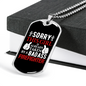 This Girl Is Taken Firefighter Gift Stainless Steel or 18k Gold Dog Tag 24" Chain-Express Your Love Gifts