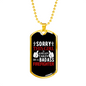 This Girl Is Taken Firefighter Gift Stainless Steel or 18k Gold Dog Tag 24" Chain-Express Your Love Gifts
