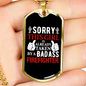 This Girl Is Taken Firefighter Gift Stainless Steel or 18k Gold Dog Tag 24" Chain-Express Your Love Gifts