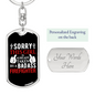 This Girl Is Taken Keychain Stainless Steel or 18k Gold Dog Tag Keyring-Express Your Love Gifts