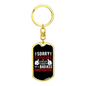 This Girl Is Taken Keychain Stainless Steel or 18k Gold Dog Tag Keyring-Express Your Love Gifts