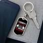 This Girl Is Taken Keychain Stainless Steel or 18k Gold Dog Tag Keyring-Express Your Love Gifts