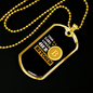 This Girl Loves Bitcoin Crypto Necklace Stainless Steel or 18k Gold Dog Tag 24" Chain-Express Your Love Gifts