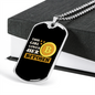 This Girl Loves Bitcoin Crypto Necklace Stainless Steel or 18k Gold Dog Tag 24" Chain-Express Your Love Gifts