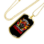 This Girl Loves Fireman Firefighter Gift Stainless Steel or 18k Gold Dog Tag 24" Chain-Express Your Love Gifts