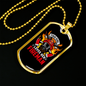 This Girl Loves Fireman Firefighter Gift Stainless Steel or 18k Gold Dog Tag 24" Chain-Express Your Love Gifts
