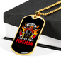 This Girl Loves Fireman Firefighter Gift Stainless Steel or 18k Gold Dog Tag 24" Chain-Express Your Love Gifts