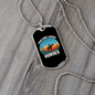 This Girl Loves Horses Horse Necklace Stainless Steel or 18k Gold Dog Tag 24" Chain-Express Your Love Gifts
