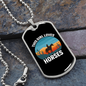 This Girl Loves Horses Horse Necklace Stainless Steel or 18k Gold Dog Tag 24" Chain-Express Your Love Gifts