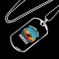 This Girl Loves Horses Horse Necklace Stainless Steel or 18k Gold Dog Tag 24" Chain-Express Your Love Gifts