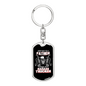 This Guy Is A Father Swivel Keychain Dog Tag Stainless Steel or 18k Gold-Express Your Love Gifts