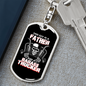 This Guy Is A Father Swivel Trucker Keychain Dog Tag Stainless Steel or 18k Gold-Express Your Love Gifts