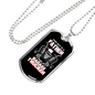 This Guy Is A Father Trucker Dog Tag Stainless Steel or 18k Gold 24" Chain-Express Your Love Gifts