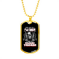 This Guy Is A Father Trucker Dog Tag Stainless Steel or 18k Gold 24" Chain-Express Your Love Gifts