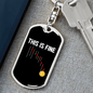 This is Fine Bitcoin Crypto Keychain Stainless Steel or 18k Gold Dog Tag Keyring-Express Your Love Gifts