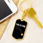 This is Fine Bitcoin Crypto Keychain Stainless Steel or 18k Gold Dog Tag Keyring-Express Your Love Gifts