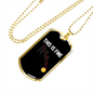 This is Fine Bitcoin Crypto Necklace Stainless Steel or 18k Gold Dog Tag 24" Chain-Express Your Love Gifts