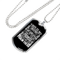 This Is My Comfort Christian Necklace Stainless Steel or 18k Gold Dog Tag 24" Chain-Express Your Love Gifts
