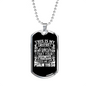 This Is My Comfort Christian Necklace Stainless Steel or 18k Gold Dog Tag 24" Chain-Express Your Love Gifts