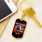 This Is My Comfort Psalm 119:50 Keychain Stainless Steel or 18k Gold Dog Tag Keyring-Express Your Love Gifts