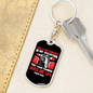 This Is My Comfort Psalm 119:50 Keychain Stainless Steel or 18k Gold Dog Tag Keyring-Express Your Love Gifts
