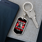 This Is My Comfort Psalm 119:50 Keychain Stainless Steel or 18k Gold Dog Tag Keyring-Express Your Love Gifts