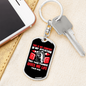 This Is My Comfort Psalm 119:50 Keychain Stainless Steel or 18k Gold Dog Tag Keyring-Express Your Love Gifts