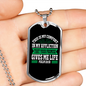 This Is My Comfort Psalm 119:50 Necklace Stainless Steel or 18k Gold Dog Tag 24" Chain-Express Your Love Gifts
