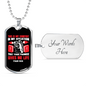 This Is My Comfort Psalm 119:50 Necklace Stainless Steel or 18k Gold Dog Tag 24-Express Your Love Gifts