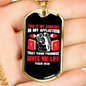 This Is My Comfort Psalm 119:50 Necklace Stainless Steel or 18k Gold Dog Tag 24-Express Your Love Gifts