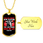 This Is My Comfort Psalm 119:50 Necklace Stainless Steel or 18k Gold Dog Tag 24-Express Your Love Gifts