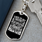 This Is My Comfort Psalm 119:50 White Keychain Stainless Steel or 18k Gold Dog Tag Keyring-Express Your Love Gifts