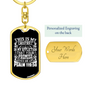 This Is My Comfort Psalm 119:50 White Keychain Stainless Steel or 18k Gold Dog Tag Keyring-Express Your Love Gifts