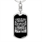 This Is My Comfort Psalm 119:50 White Keychain Stainless Steel or 18k Gold Dog Tag Keyring-Express Your Love Gifts