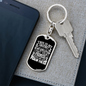 This Is My Comfort Psalm 119:50 White Keychain Stainless Steel or 18k Gold Dog Tag Keyring-Express Your Love Gifts