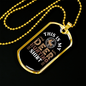 This Is My Deer Hunting Necklace Stainless Steel or 18k Gold Dog Tag 24" Chain-Express Your Love Gifts