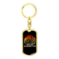 This Is My Retirement Plan Cycling Keychain Stainless Steel or 18k Gold Dog Tag Keyring-Express Your Love Gifts